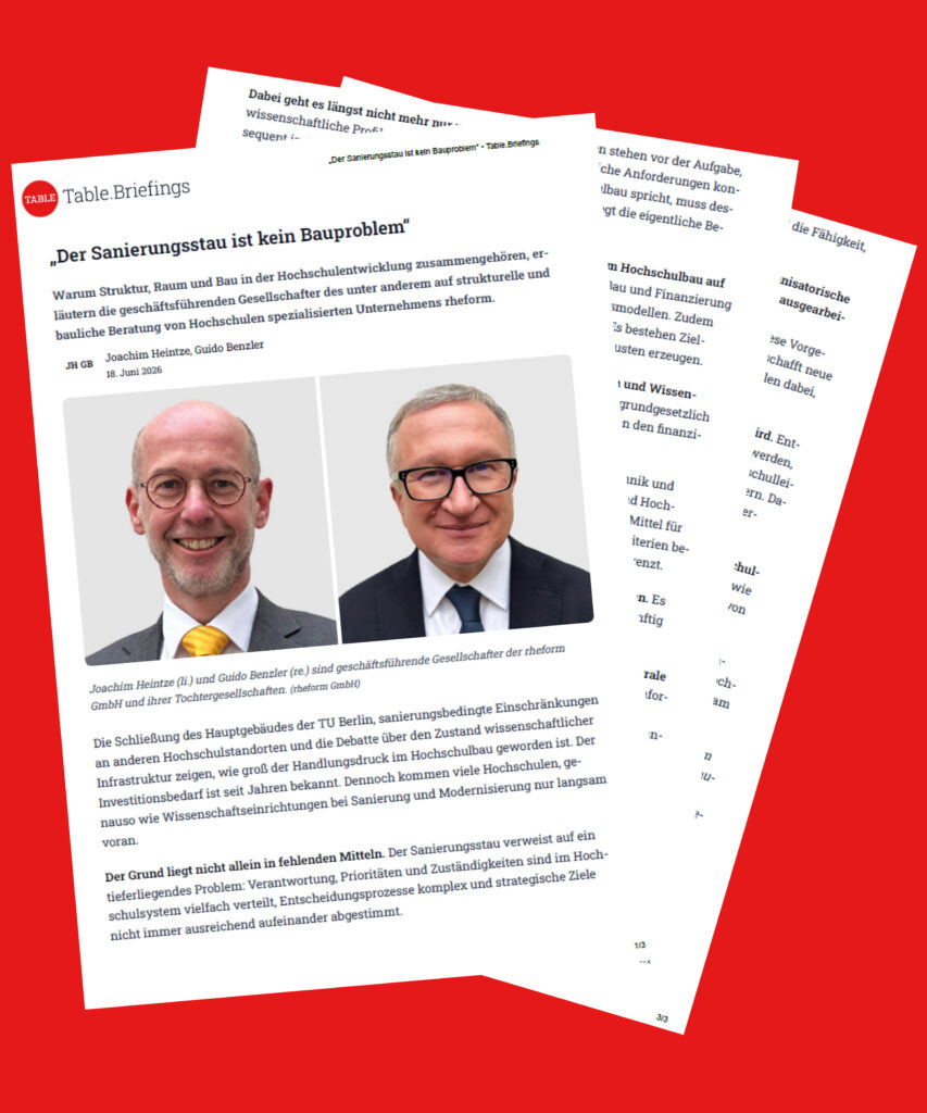 Zukunfts­wei­sende Hoch­schul­ent­wick­lung: Table.Media Stand­punkt