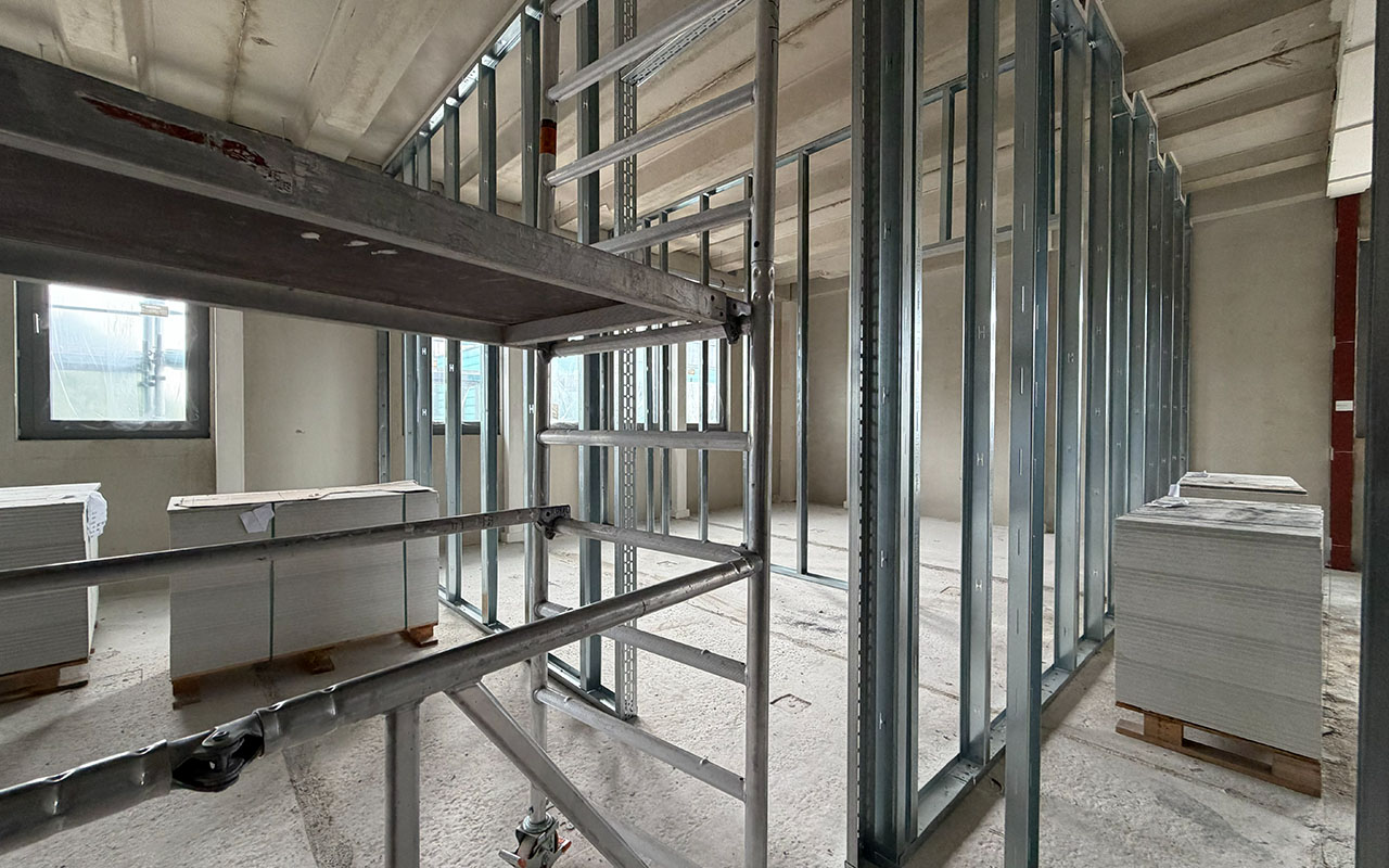 Blick in das künftige HIOH-Direktorenbüro